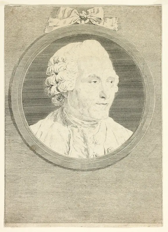 Portrait of Hubert Gravelot Wall Art by Jean Massard - High-Resolution Digital Print