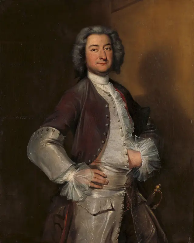 Portrait of Isaac Sweers, Chief Officer of Amsterdam and Governor of the Dutch East India Company Wall Art by Cornelis Troost - High-Resolution Digital Print