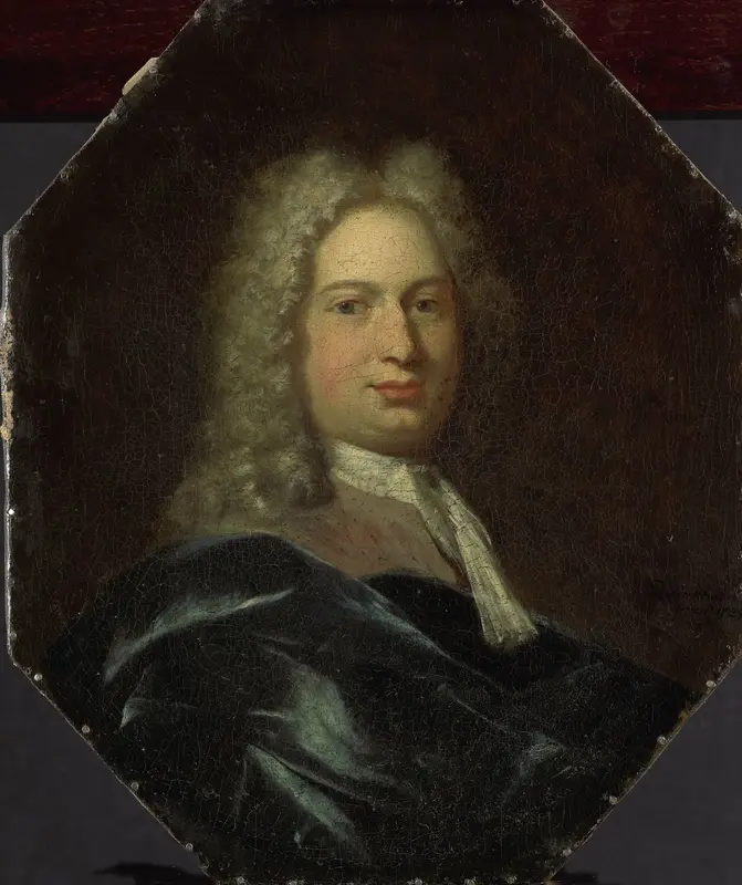Portrait of Isaac Verburg, Rector of the Latin School in Amsterdam Wall Art by Jan Maurits Quinkhard - High-Resolution Digital Print