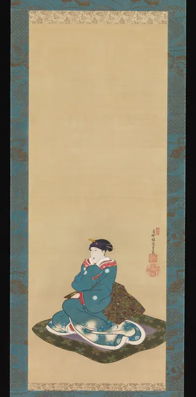 Portrait of Iwai Kumesaburō II Wall Art by Utagawa Kunisada - High-Resolution Digital Print