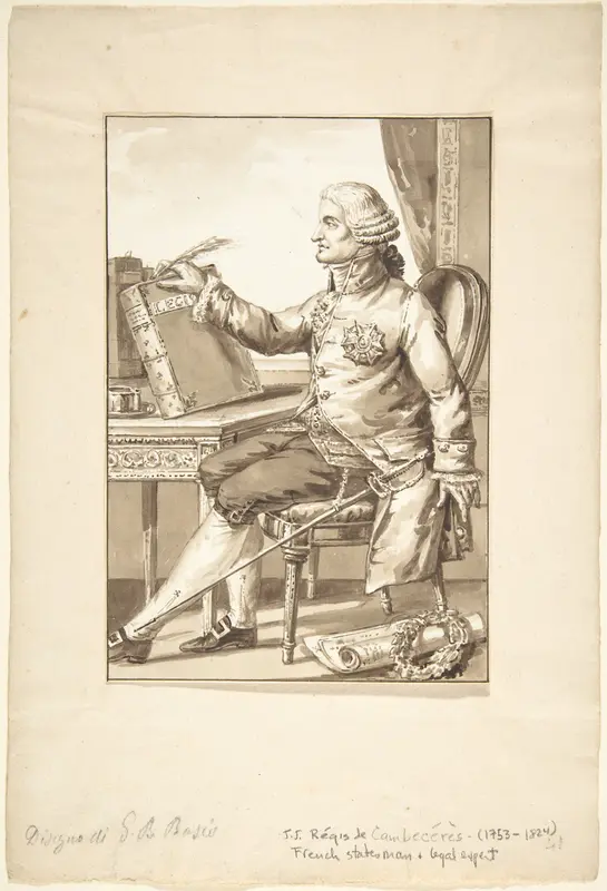 Portrait of J. J. Régis de Cambecérès Wall Art by Jean-Baptiste-François Bosio - High-Resolution Digital Print