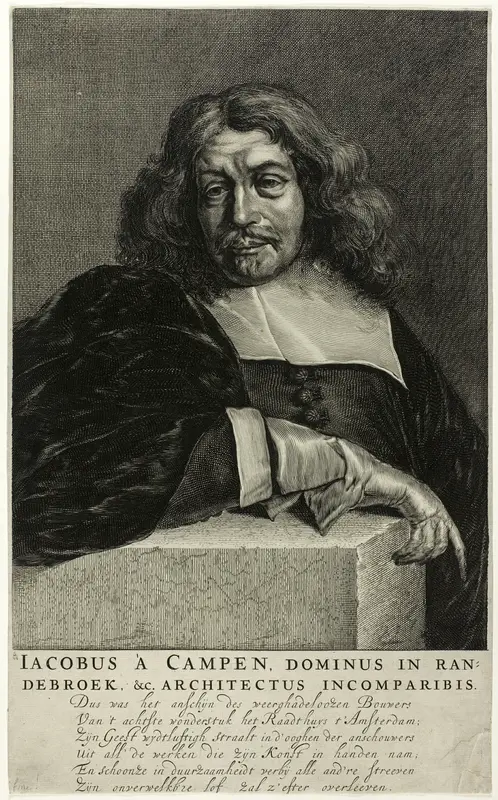 Portrait of Jacob van Campen Wall Art by Unknown - High-Resolution Digital Print