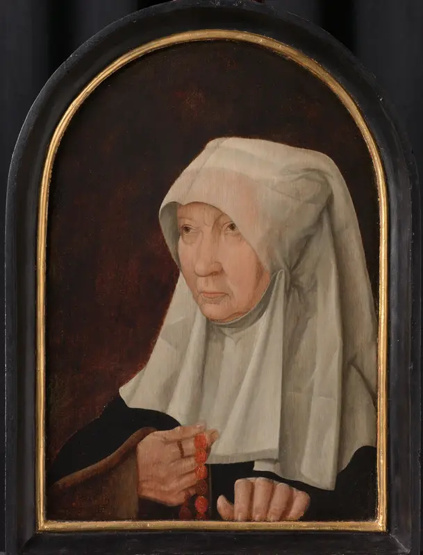 Portrait of Jacomina Claesdr van Ruyven (died 1509), Wife of Arent Franckensz van der Meer Wall Art by anonymous - High-Resolution Digital Print