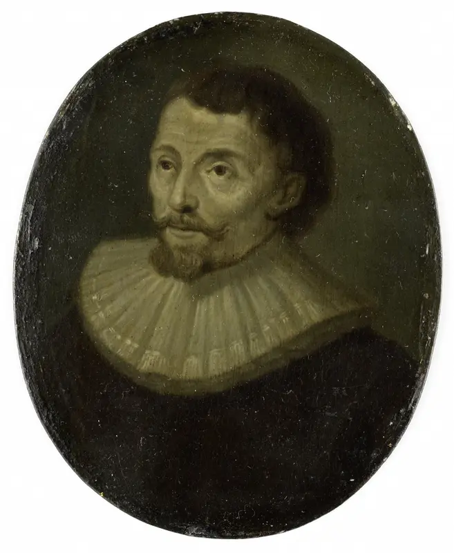 Portrait of Jan van der Rosieren (born 1581) Wall Art by Arnoud van Halen - High-Resolution Digital Print