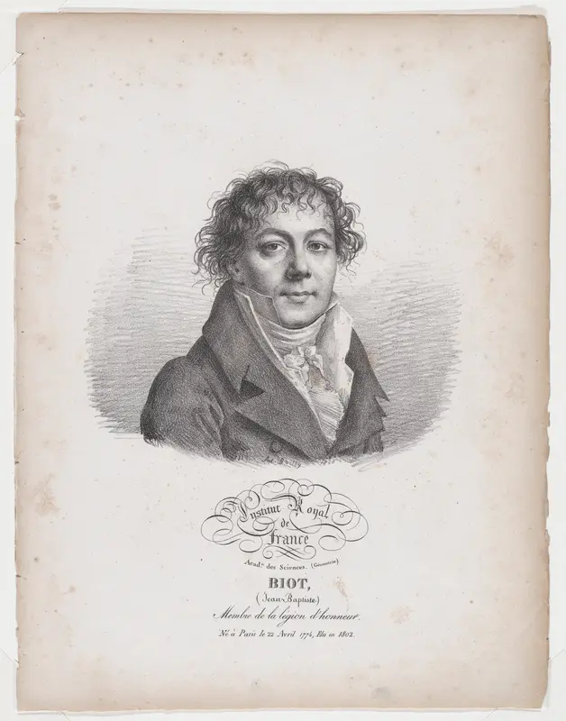 Portrait of Jean-Baptiste Biot Wall Art by Jules Boilly - High-Resolution Digital Print