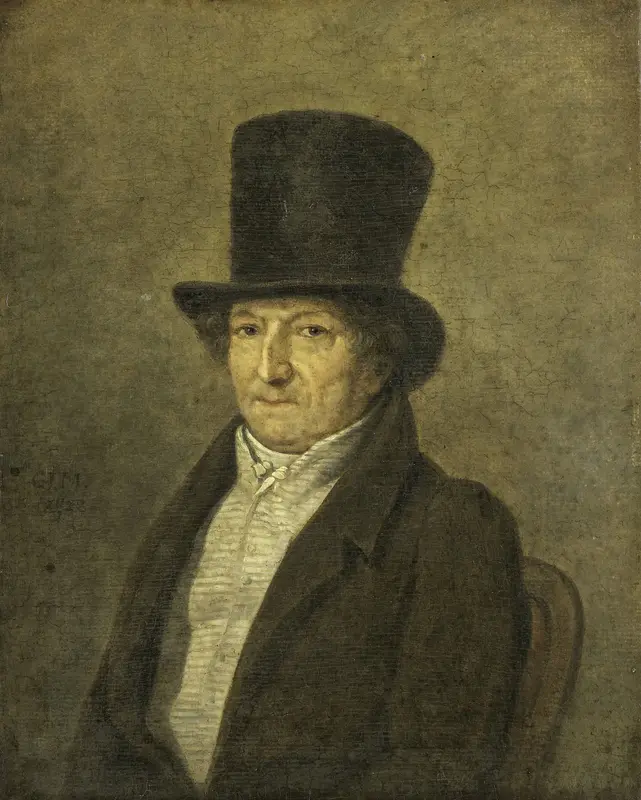 Portrait of Jean Bernard, Art Collector and Painter in Amsterdam Wall Art by Unknown - High-Resolution Digital Print