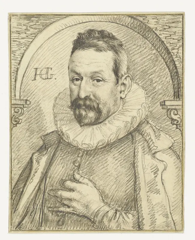 Portrait of Jean Niquet Wall Art by Hendrick Goltzius - High-Resolution Digital Print