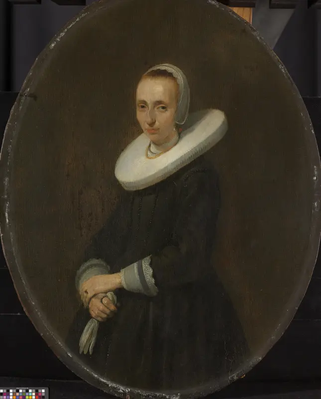 Portrait of Johanna Bardoel (d. after 1667) Wall Art by Gerard ter Borch (II) - High-Resolution Digital Print