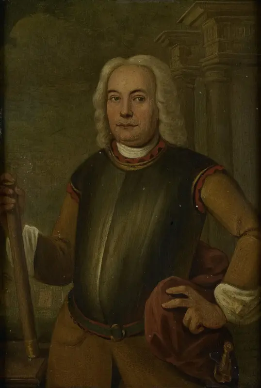 Portrait of Johannes Thedens, Governor-General of the Dutch East India Company Wall Art by Jacobus Oliphant - High-Resolution Digital Print