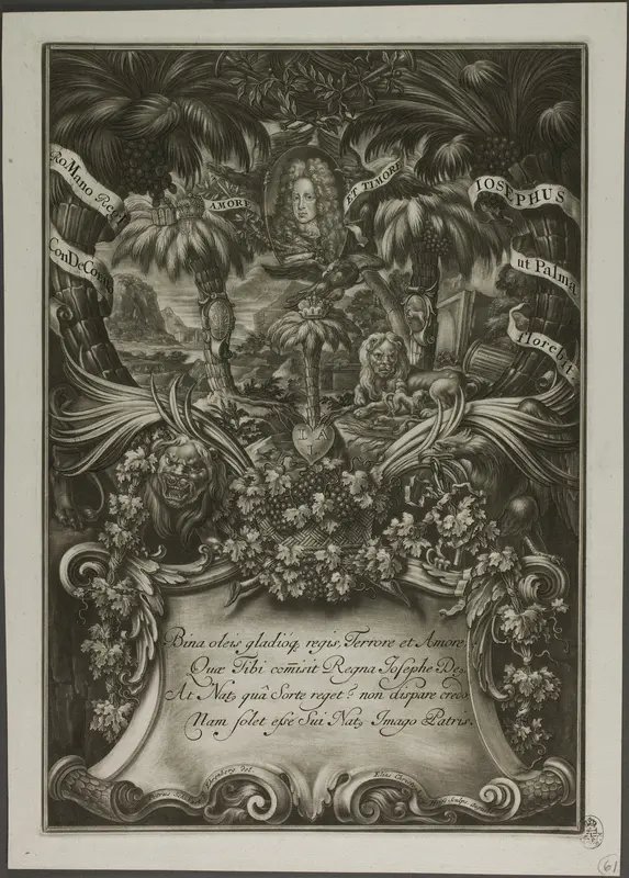 Portrait of Joseph I Wall Art by Christoph Elias Heiss - High-Resolution Digital Print