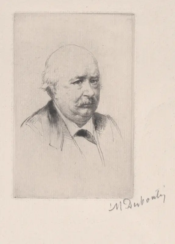 Portrait of Jules Sandeau Wall Art by Marcellin Desboutin - High-Resolution Digital Print