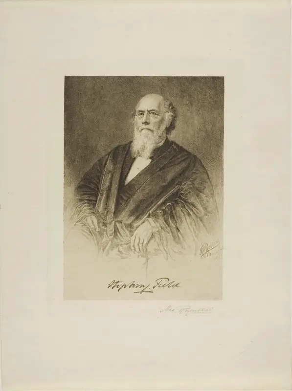 Portrait of Justice Stephen Field Wall Art by Max Rosenthal - High-Resolution Digital Print