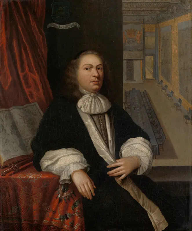 Portrait of Justus de Huybert, Clerk of the States of Zeeland and of the Admiralty Wall Art by anonymous - High-Resolution Digital Print