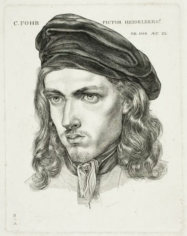 Portrait of Karl Philip Fohr Wall Art by Samuel Amsler - High-Resolution Digital Print