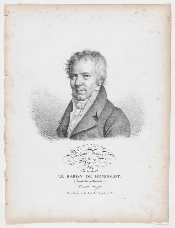 Portrait of Le Baron de Humboldt Wall Art by Jules Boilly - High-Resolution Digital Print