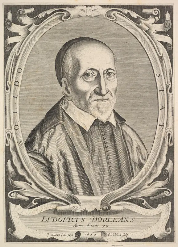 Portrait of Louis d'Orléans Wall Art by Claude Mellan - High-Resolution Digital Print
