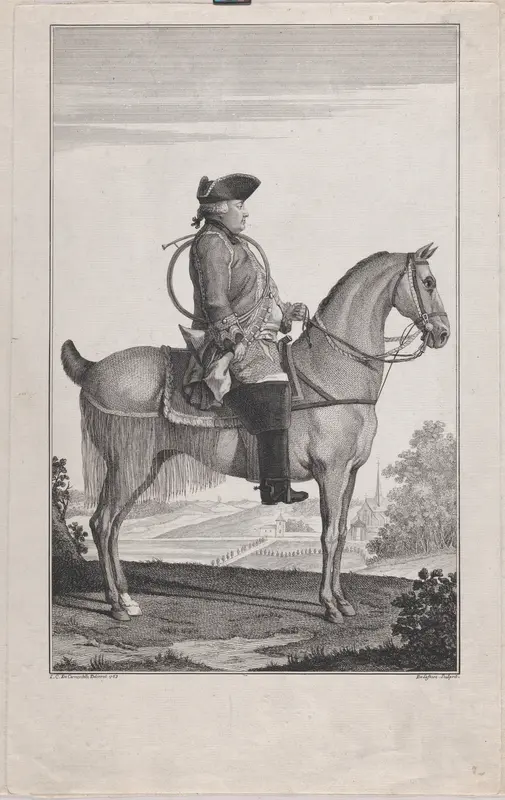 Portrait of Louis-Philippe, Duc d'Orléans, on Horseback Wall Art by Jean-Baptiste Joseph Delafosse - High-Resolution Digital Print