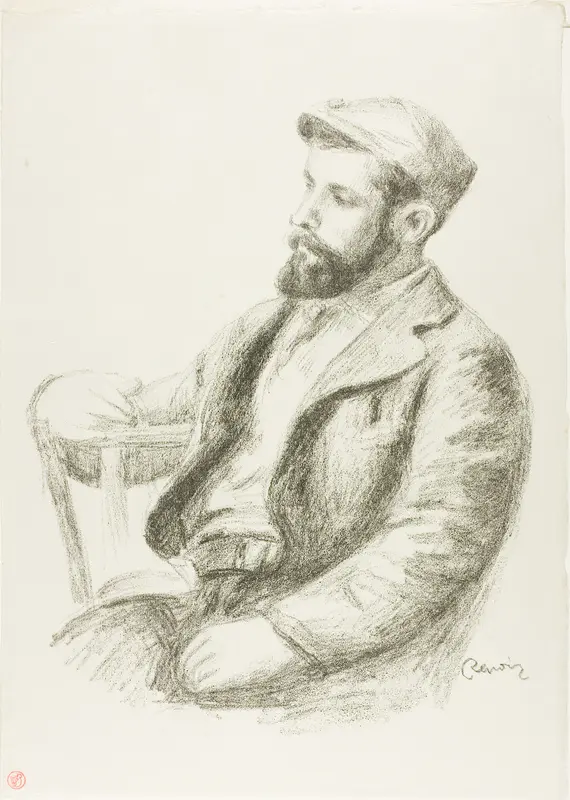 Portrait of Louis Valtat Wall Art by Pierre-Auguste Renoir - High-Resolution Digital Print
