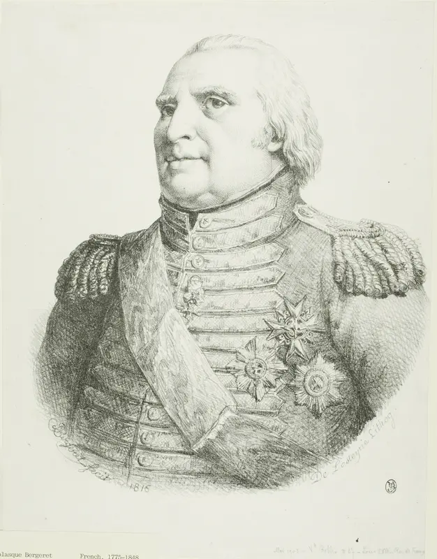 Portrait of Louis XVIII Wall Art by Pierre Nolasque Bergeret - High-Resolution Digital Print