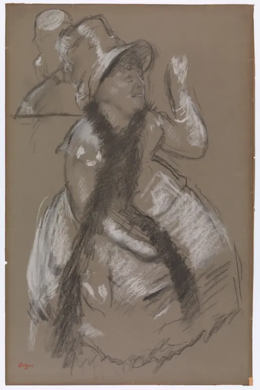 Portrait of Madame Dietz-Monnin Wall Art by Edgar Degas - High-Resolution Digital Print