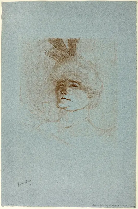 Portrait of Mademoiselle Marcelle Lender, three-quarter view