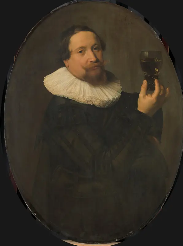 Portrait of Maerten Rey (1595/96-1632) Wall Art by Nicolaes Eliasz Pickenoy - High-Resolution Digital Print
