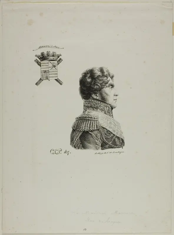 Portrait of Maréchal Marmont, Duc de Raguse Wall Art by Charles Edward Crespy Le Prince - High-Resolution Digital Print