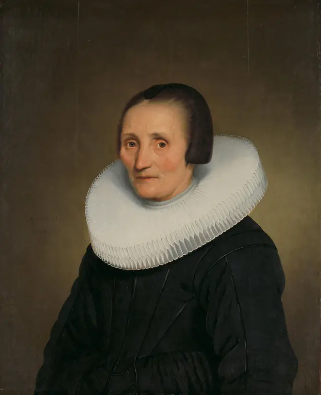 Portrait of Margaretha de Geer (1585-1672) Wall Art by Unknown - High-Resolution Digital Print
