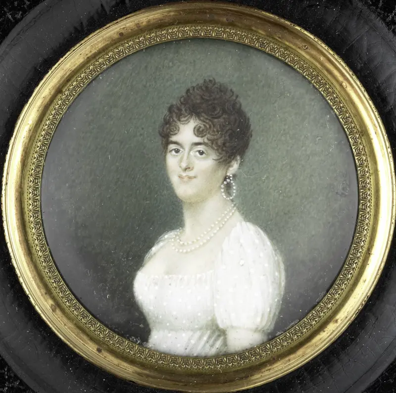 Portrait of Maria Cornelia Pull (d 1809). Wife of Gerrit Jan van Houten Wall Art by Joseph Boze - High-Resolution Digital Print
