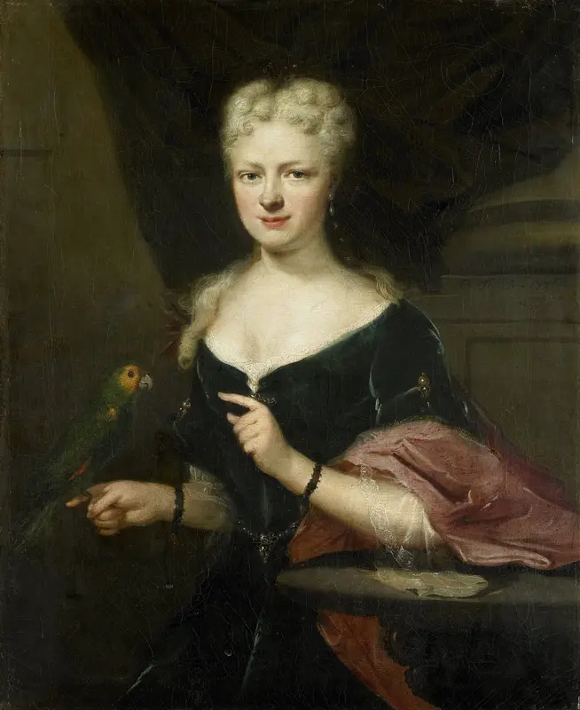 Portrait of Maria Magdalena Stavenisse, Wife of Jacob de Witte of Elkerzee, Councilor of Zierikzee Wall Art by Unknown - High-Resolution Digital Print