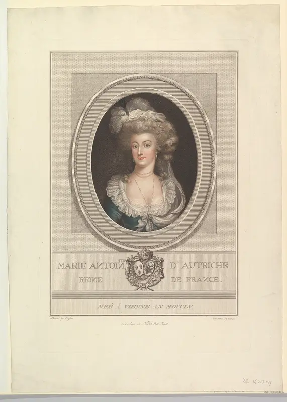Portrait of Marie Antoinette Wall Art by John Curtis - High-Resolution Digital Print