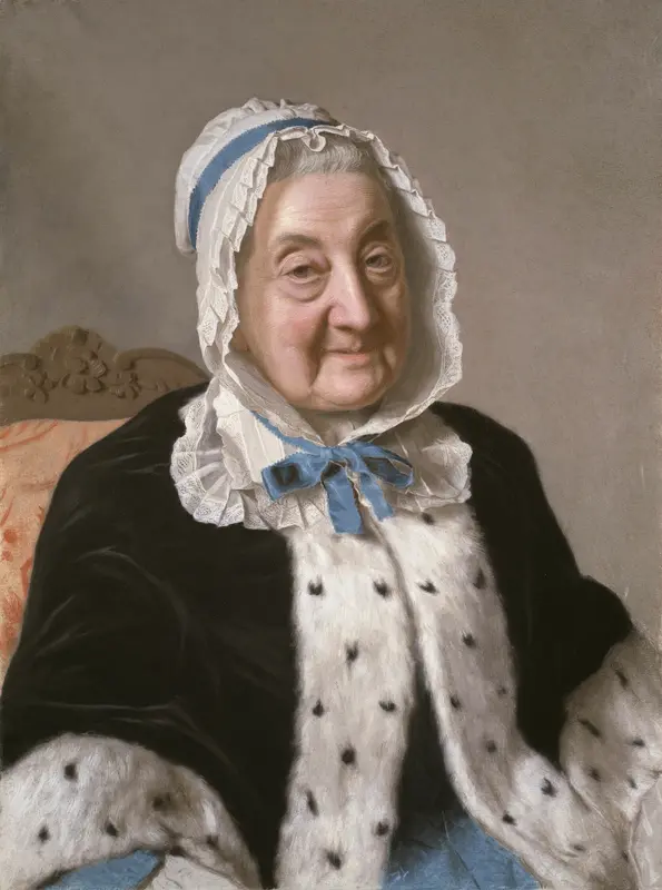 Portrait of Marthe Marie Tronchin Wall Art by Jean Etienne Liotard - High-Resolution Digital Print