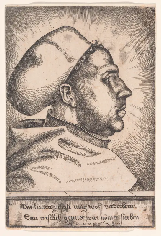 Portrait of Martin Luther Wall Art by Daniel Hopfer - High-Resolution Digital Print