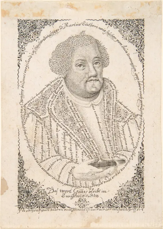 Portrait of Martin Luther Wall Art by Johann Michael Püchler - High-Resolution Digital Print