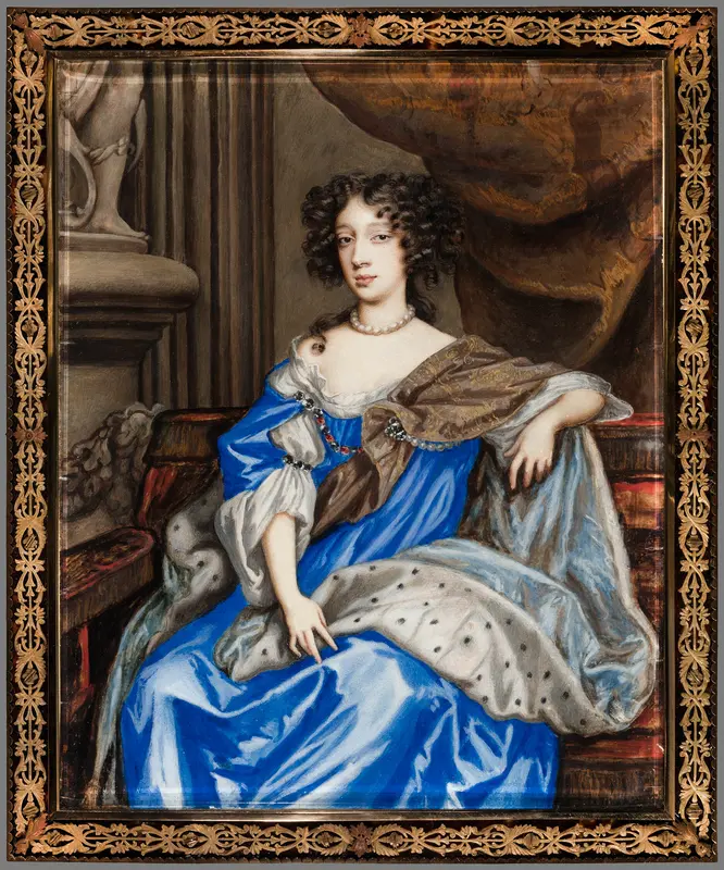 Portrait of Mary of Modena Wall Art by Nicholas Dixon - High-Resolution Digital Print