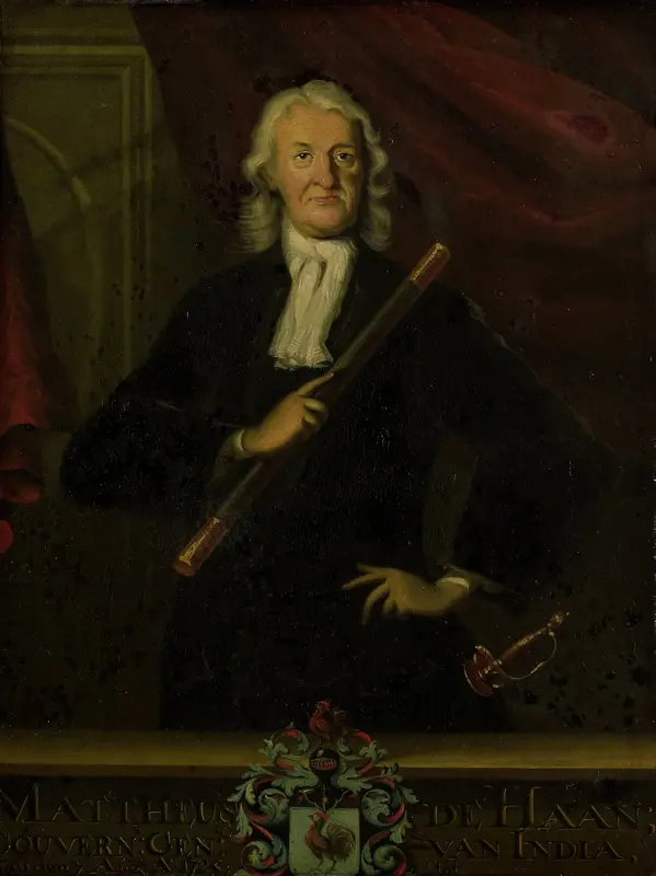 Portrait of Mattheus de Haan, Governor-General of the Dutch East Indies Wall Art by anonymous - High-Resolution Digital Print