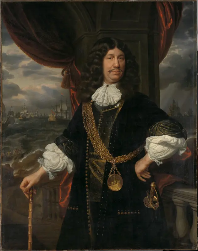 Portrait of Mattheus van den Broucke (1620-1685). Councillor of the Indies Wall Art by Samuel van Hoogstraten - High-Resolution Digital Print