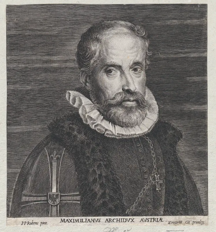 Portrait of Maximilian III, Archduke of Austria Wall Art by Lucas Vorsterman I - High-Resolution Digital Print