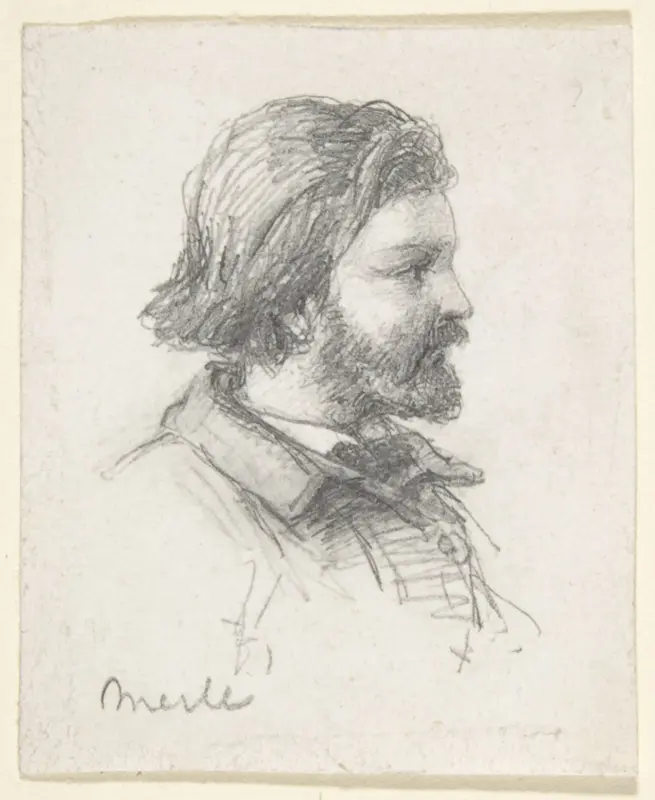 Portrait of Merle Wall Art by Anonymous, French, 19th century - High-Resolution Digital Print