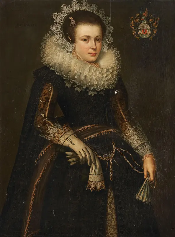 Portrait of Mertijntje van Ceters (1609-24) Wall Art by anonymous - High-Resolution Digital Print