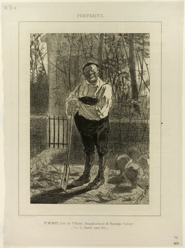 Portrait of Monsieur Dubois, curate of St. Pierre... Wall Art by Félicien Rops - High-Resolution Digital Print