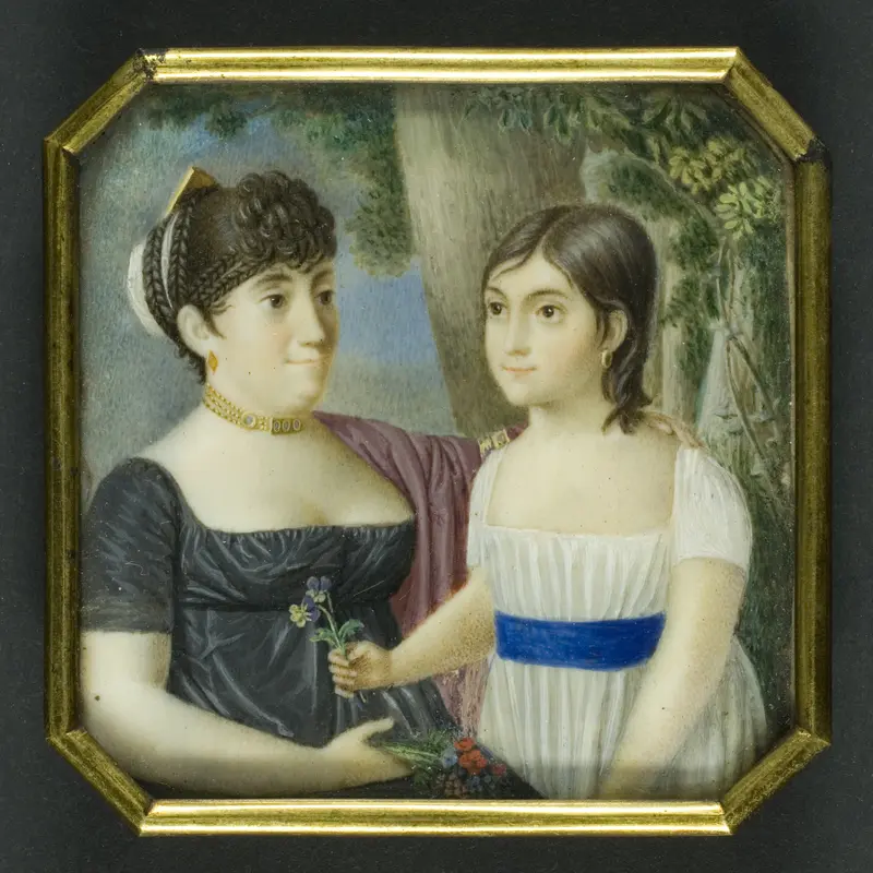 Portrait of Mother and Daughter