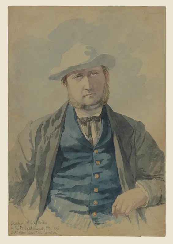 Portrait of Mr. George Bailey Wall Art by Richard Dadd - High-Resolution Digital Print