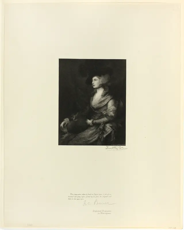 Portrait of Mrs. Siddons, from Old English Masters