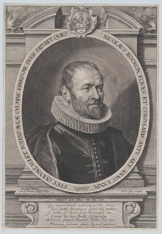 Portrait of Nicholaes Rockox Wall Art by Paulus Pontius - High-Resolution Digital Print