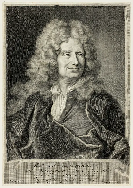 Portrait of Nicolas Boileau Despréaux Wall Art by François Chereau, the elder - High-Resolution Digital Print