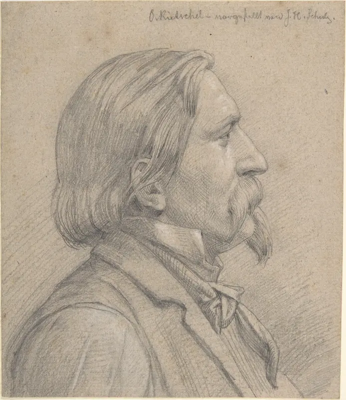Portrait of O. Rietschel Wall Art by J. H. Schulz - High-Resolution Digital Print