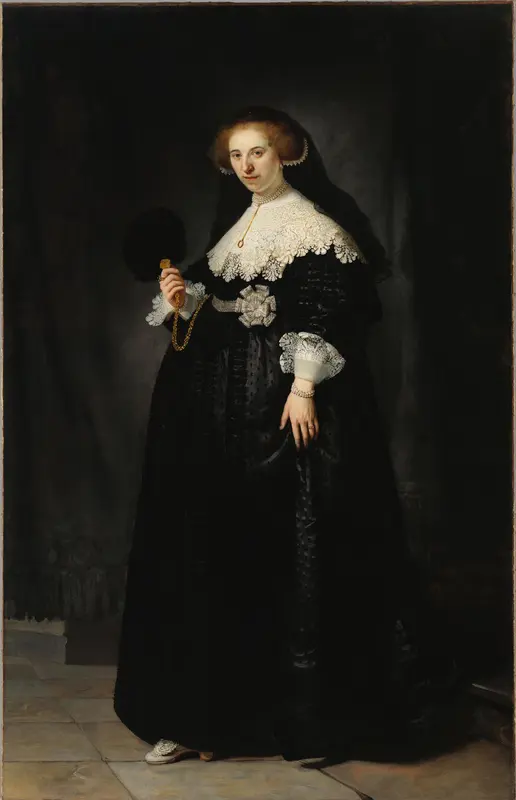 Portrait of Oopjen Coppit Wall Art by Rembrandt van Rijn - High-Resolution Digital Print