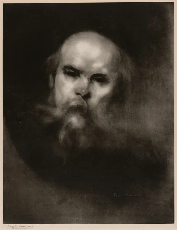 Portrait of Paul Verlaine Wall Art by Eugène Carrière - High-Resolution Digital Print
