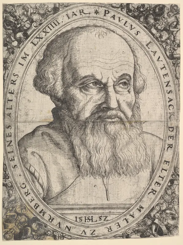Portrait of Paulus Lautensack the Elder Wall Art by Hanns Lautensack - High-Resolution Digital Print